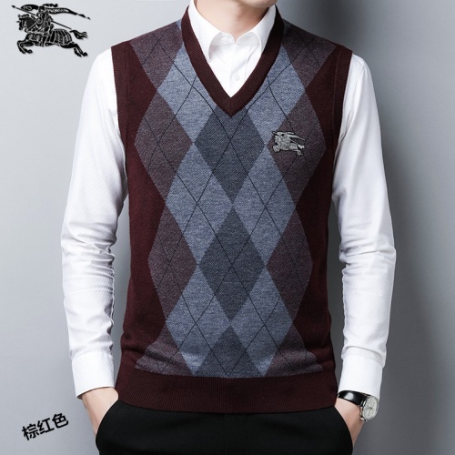 Burberry Sweaters Sleeveless For Men #814400 $38.00 USD, Wholesale Replica Burberry Sweaters