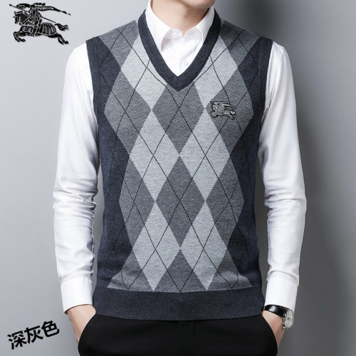 Burberry Sweaters Sleeveless For Men #814402 $38.00 USD, Wholesale Replica Burberry Sweaters