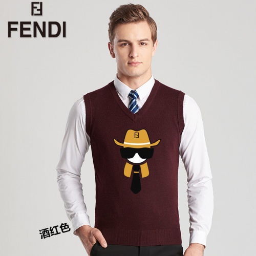 Fendi Sweaters Sleeveless For Men #814444 $38.00 USD, Wholesale Replica Fendi Sweaters