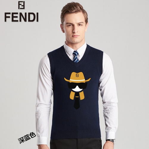 Fendi Sweaters Sleeveless For Men #814447 $38.00 USD, Wholesale Replica Fendi Sweaters