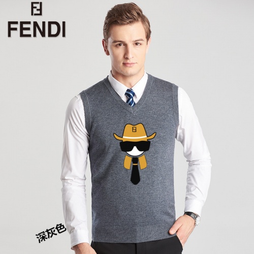 Fendi Sweaters Sleeveless For Men #814449 $38.00 USD, Wholesale Replica Fendi Sweaters