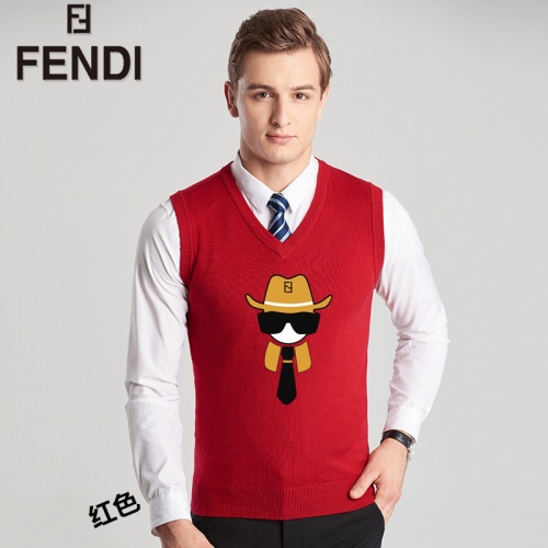 Fendi Sweaters Sleeveless For Men #814450 $38.00 USD, Wholesale Replica Fendi Sweaters