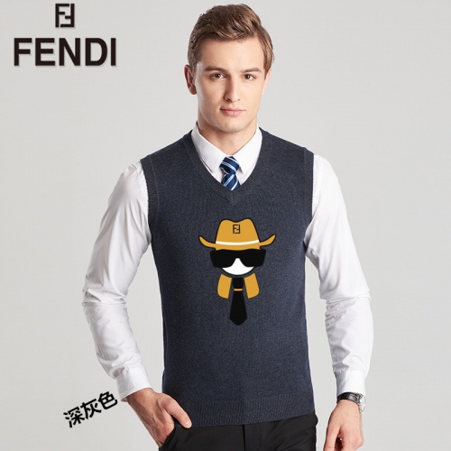 Fendi Sweaters Sleeveless For Men #814451 $38.00 USD, Wholesale Replica Fendi Sweaters