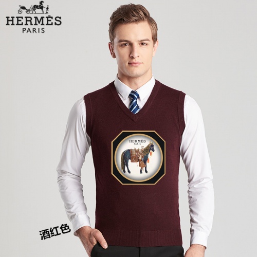 Hermes Sweaters Sleeveless For Men #814454 $38.00 USD, Wholesale Replica Hermes Sweaters