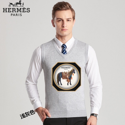 Hermes Sweaters Sleeveless For Men #814455 $38.00 USD, Wholesale Replica Hermes Sweaters