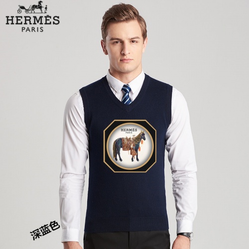 Hermes Sweaters Sleeveless For Men #814456 $38.00 USD, Wholesale Replica Hermes Sweaters