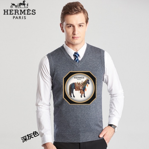 Hermes Sweaters Sleeveless For Men #814458 $38.00 USD, Wholesale Replica Hermes Sweaters