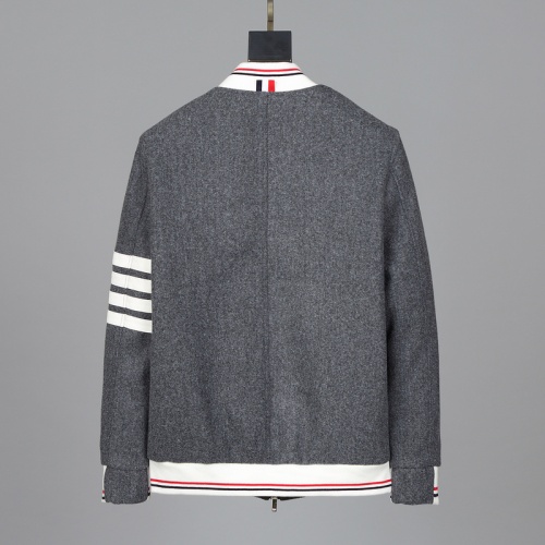 Replica Thom Browne Cotton Jackets Long Sleeved For Men #814468 $116.00 USD for Wholesale