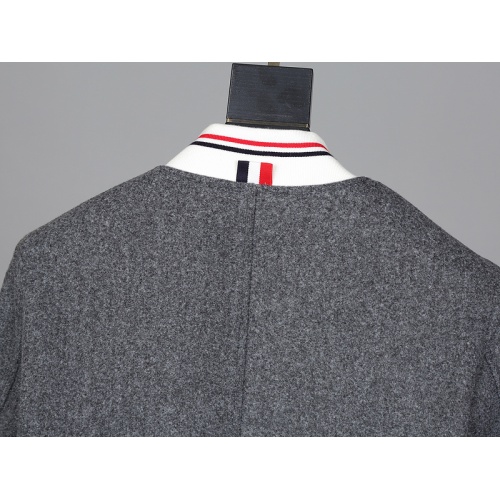 Replica Thom Browne Cotton Jackets Long Sleeved For Men #814468 $116.00 USD for Wholesale