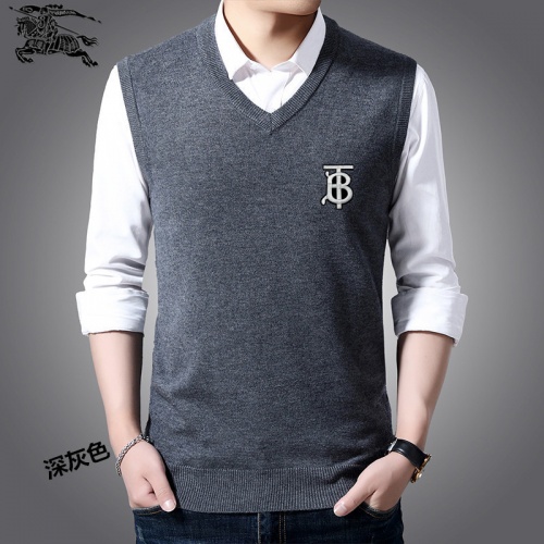 Burberry Sweaters Sleeveless For Men #814487 $38.00 USD, Wholesale Replica Burberry Sweaters