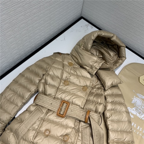 Replica Burberry Down Feather Coat Long Sleeved For Women #814503 $236.00 USD for Wholesale