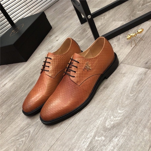 Prada Leather Shoes For Men #814529 $98.00 USD, Wholesale Replica Prada Leather Shoes