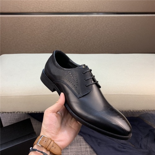 Replica Prada Leather Shoes For Men #814549 $82.00 USD for Wholesale