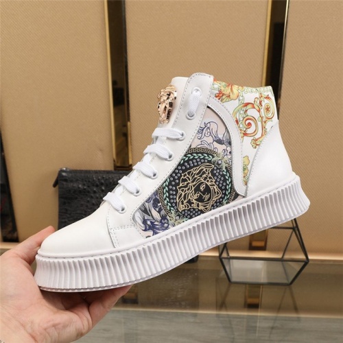 Replica Versace High Tops Shoes For Men #814681 $85.00 USD for Wholesale