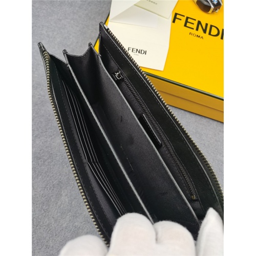 Replica Fendi AAA Man Wallets #814717 $142.00 USD for Wholesale