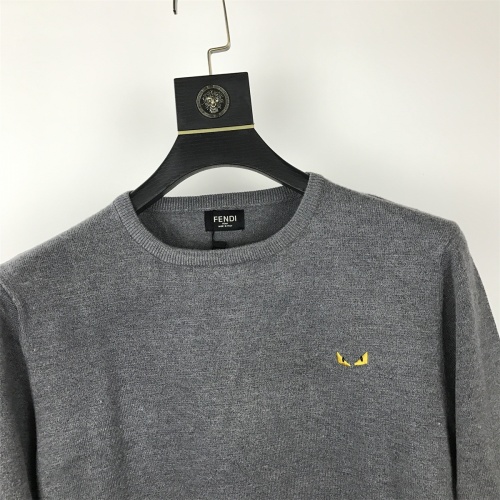 Replica Fendi Sweaters Long Sleeved For Men #814840 $34.00 USD for Wholesale