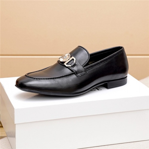 Replica Versace Leather Shoes For Men #814917 $80.00 USD for Wholesale