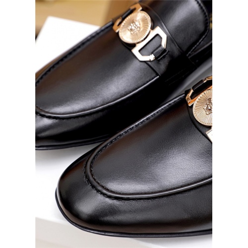 Replica Versace Leather Shoes For Men #814917 $80.00 USD for Wholesale
