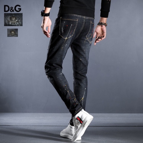 Replica Dolce & Gabbana D&G Jeans For Men #814989 $45.00 USD for Wholesale