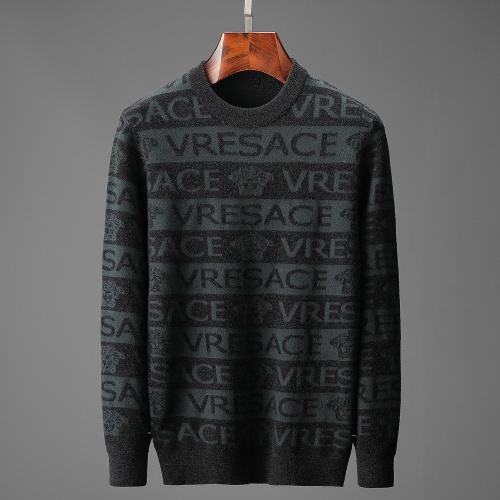 Versace Sweaters Long Sleeved For Men #815048 $52.00 USD, Wholesale Replica Versace Sweaters