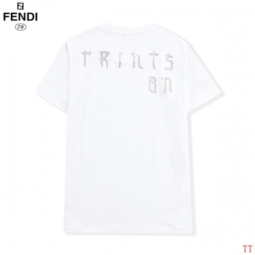 Replica Fendi T-Shirts Short Sleeved For Men #815093 $27.00 USD for Wholesale