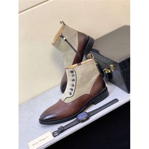 Salvatore Ferragamo Boots For Men #815309 $88.00 USD, Wholesale Replica Salvatore Ferragamo Boots