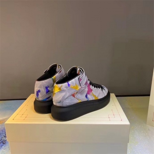 Replica Alexander McQueen High Tops Shoes For Women #815324 $105.00 USD for Wholesale