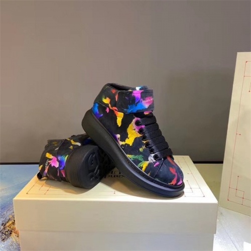 Replica Alexander McQueen High Tops Shoes For Women #815329 $105.00 USD for Wholesale