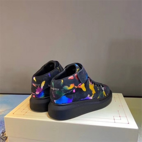 Replica Alexander McQueen High Tops Shoes For Women #815329 $105.00 USD for Wholesale