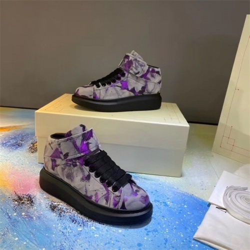 Replica Alexander McQueen High Tops Shoes For Women #815331 $105.00 USD for Wholesale
