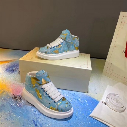 Replica Alexander McQueen High Tops Shoes For Women #815334 $105.00 USD for Wholesale