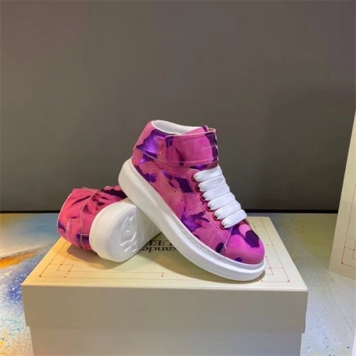 Replica Alexander McQueen High Tops Shoes For Women #815338 $105.00 USD for Wholesale