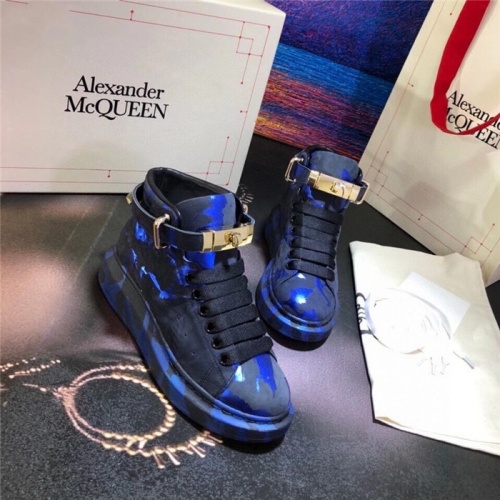 Replica Alexander McQueen High Tops Shoes For Women #815351 $115.00 USD for Wholesale