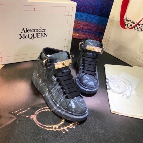 Replica Alexander McQueen High Tops Shoes For Women #815352 $115.00 USD for Wholesale