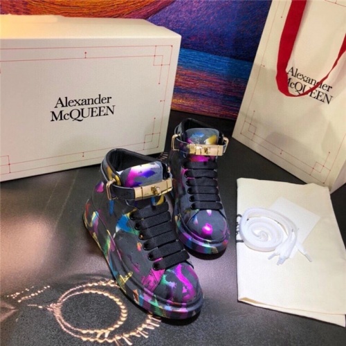 Replica Alexander McQueen High Tops Shoes For Women #815353 $115.00 USD for Wholesale