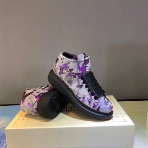 Replica Alexander McQueen High Tops Shoes For Men #815389 $105.00 USD for Wholesale