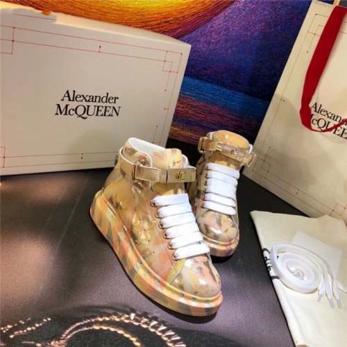 Replica Alexander McQueen High Tops Shoes For Men #815408 $115.00 USD for Wholesale