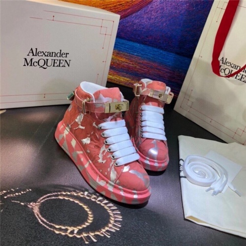 Replica Alexander McQueen High Tops Shoes For Men #815413 $115.00 USD for Wholesale