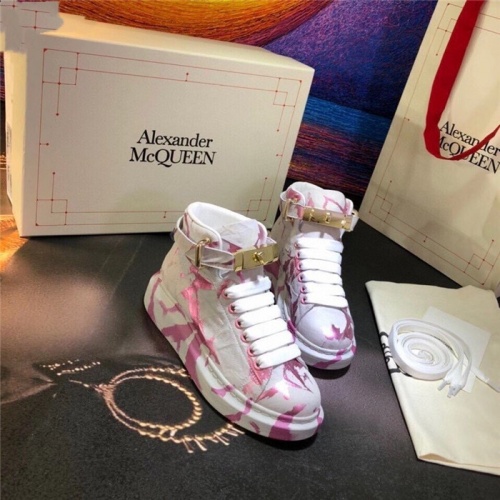 Replica Alexander McQueen High Tops Shoes For Men #815414 $115.00 USD for Wholesale