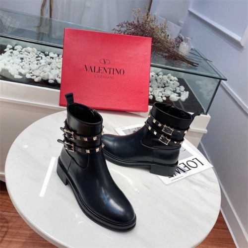 Replica Valentino Boots For Women #815447 $100.00 USD for Wholesale