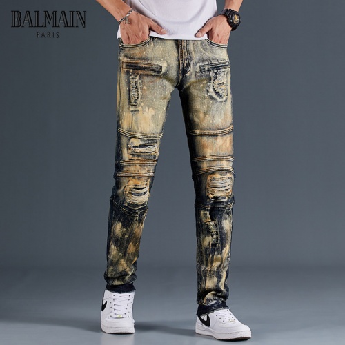 Balmain Jeans For Men #815590 $48.00 USD, Wholesale Replica Balmain Jeans