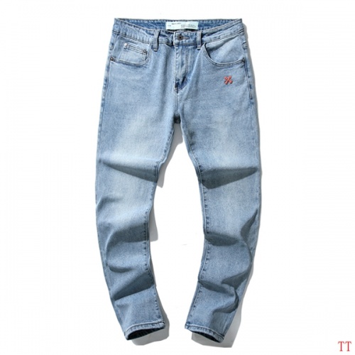 Replica Off-White Jeans For Men #815624 $52.00 USD for Wholesale