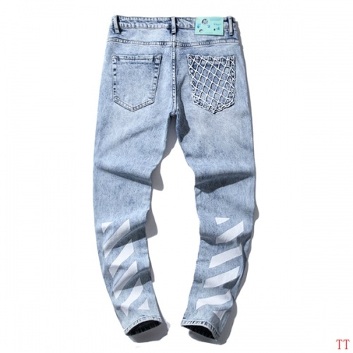 Replica Off-White Jeans For Men #815637 $52.00 USD for Wholesale