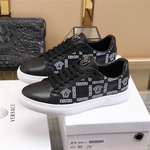 Replica Versace Casual Shoes For Men #815730 $82.00 USD for Wholesale