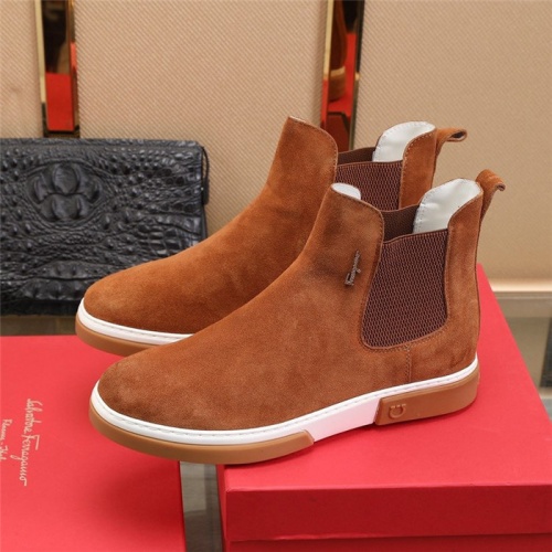 Replica Salvatore Ferragamo Boots For Men #815743 $88.00 USD for Wholesale