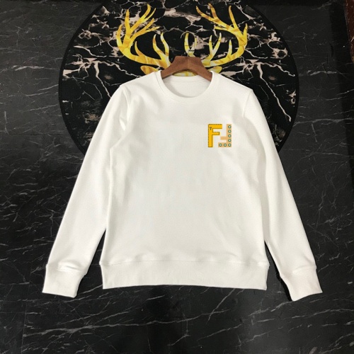 Replica Fendi Hoodies Long Sleeved For Men #816057 $40.00 USD for Wholesale