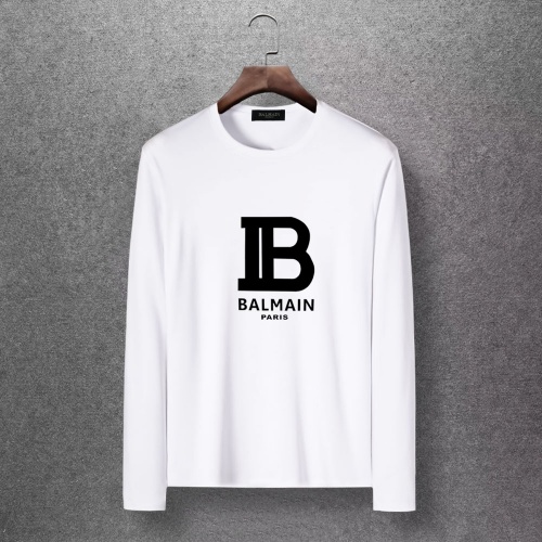 Balmain T-Shirts Long Sleeved For Men #816522 $27.00 USD, Wholesale Replica Balmain T-Shirts