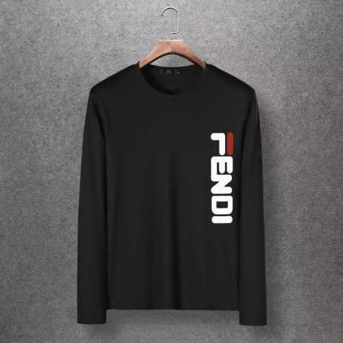 Fendi T-Shirts Long Sleeved For Men #816691 $27.00 USD, Wholesale Replica Fendi T-Shirts