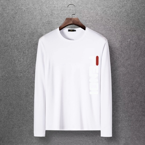 Fendi T-Shirts Long Sleeved For Men #816693 $27.00 USD, Wholesale Replica Fendi T-Shirts