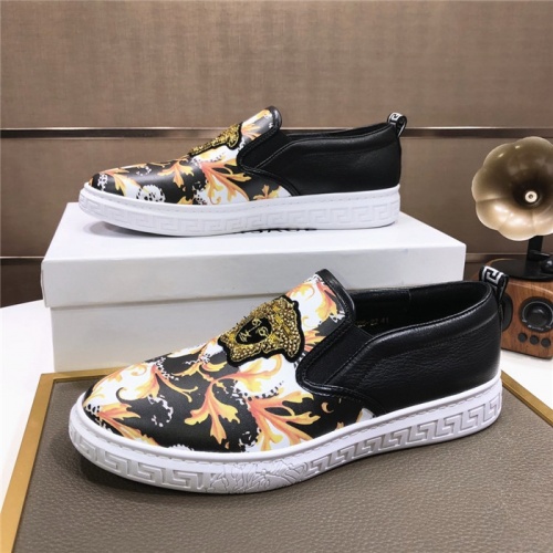 Versace Casual Shoes For Men #816724 $80.00 USD, Wholesale Replica Versace Casual Shoes